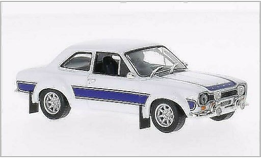 Ford Escort MK1 1/43 Greenlight I 2000 blanco/azul RHD 1974 coche miniatura