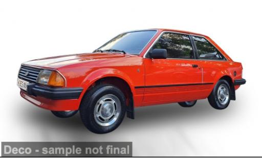 Ford Escort 1/18 Sun Star Mark III Ghia rojo 1983 1:18