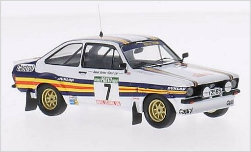 Ford Escort Rally 1/43 Trofeu MK II No.7 rojohmans WM Portugal 1980 coche miniatura