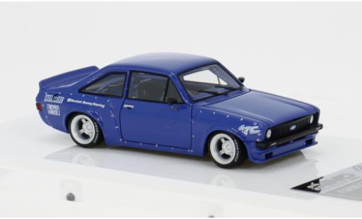 Coche miniatura Ford Escort MK II Pandem blau 1/64 INNO64