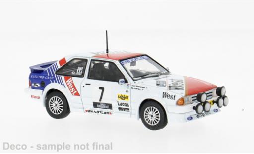 Ford Escort 1/43 IXO MK III RS Turbo Haspengouw rally 1985 #7 S.Andervang/A.Schoonenwolf 1:43 coche miniatura