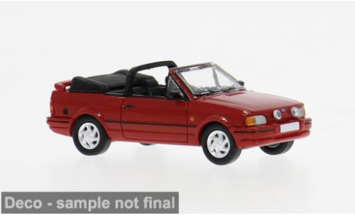 Ford Escort 1/87 PCX87 MK IV Cabriolet rojo 1986 1:87 coche miniatura