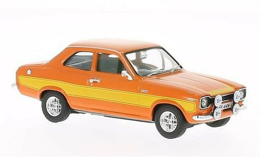 Ford Escort MK1 1/43 Vanguards 2000 naranja/amarillo coche miniatura