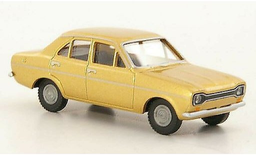 Ford Escort MK1 1/87 Wiking MkI gold 4-turig coche miniatura