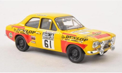 Ford Escort MK1 1/43 Trofeu MkI 1600 No.61 Dunlop R.A.C.Rally 1972 /P.Gullick coche miniatura