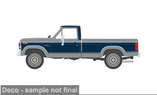 Coche miniatura Ford F-1 50 Ranger XLT Short Bed silber/blau 1980 1/64 IXO America