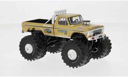 Coche miniatura Ford F-250 Monster Truck gold 1975 Kings of Crunch Series 6 1/43 Greenlight