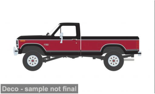 Coche miniatura Ford F-350 XL Short Bed rot/schwarz 1982 1/64 IXO America