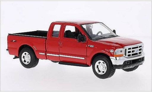 Ford F-350 XLT 1/24 Welly Super Duty rojo coche miniatura
