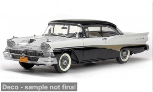 Coche miniatura Ford Fairlane 500 weiss/schwarz 1958 1/18 Sun Star