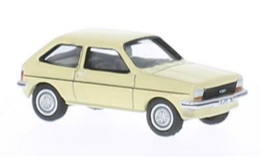 Ford Fiesta MKI 1/87 Bub 76 beige coche miniatura