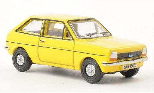 Ford Fiesta MKI 1/76 Oxford amarillo coche miniatura