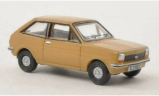 Ford Fiesta MKI 1/76 Oxford marron coche miniatura