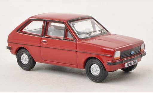 Ford Fiesta MKI 1/76 Oxford rojo coche miniatura