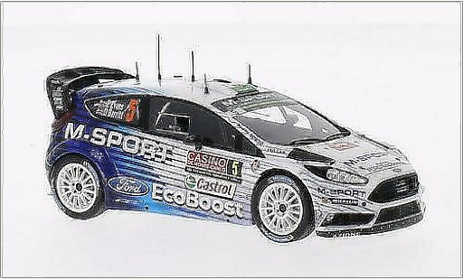 Ford Fiesta WRC 1/43 Spark No.5 M-Sport World Rally Team Rally Monte Carlo 2015 /D.Barritt coche miniatura