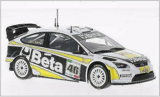 Ford Focus RS 1/43 Minichamps WRC No.46 M-Sport Beta WRC Rally Monza 2008 /C.Cassina coche miniatura