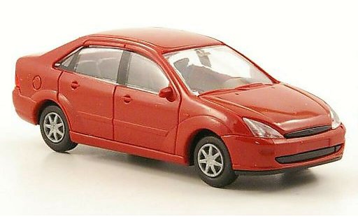 Ford Focus ST 1/87 Rietze Stufenheck (C170) rojo 2001 coche miniatura