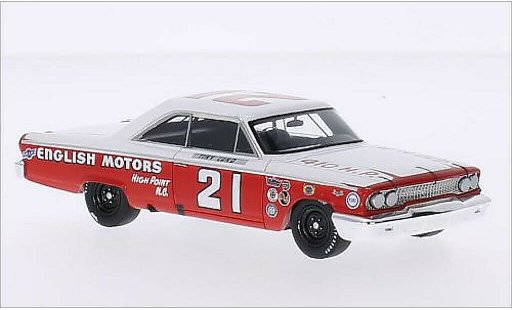 Ford Galaxy Berline 1/43 Spark No.21 English Motors Daytona 500 1963 coche miniatura