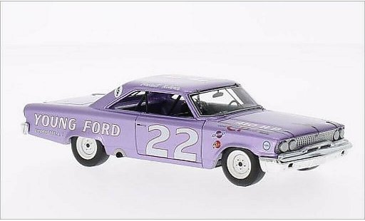 Ford Galaxy Berline 1/43 Spark No.22 Darlington 1963 coche miniatura