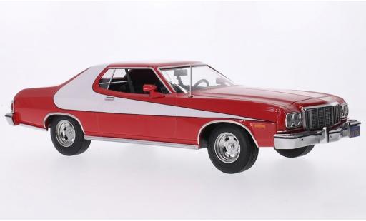 Ford Gran Torino 1/18 MCG rojo/weiss 1975 1:18 coche miniatura