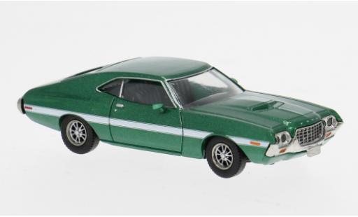 Coche miniatura Ford Gran Torino Sport gr&Atilde;&frac14;n/weiss 1969 1/87 Brekina