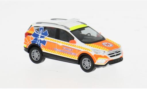 Coche miniatura Ford Kuga 2017 Internationaler Ambulanz Service D&Atilde;&frac14;sseldorf 1/87 Busch