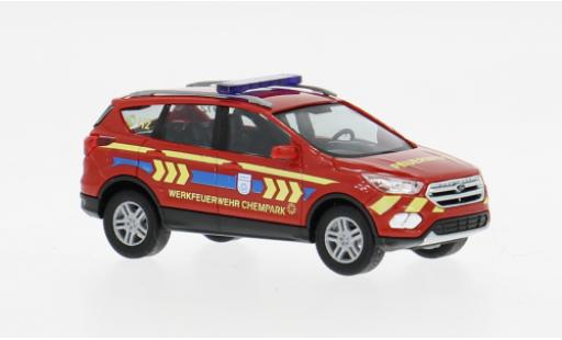 Coche miniatura Ford Kuga 2017 Werkfeuerwehr Chempark 1/87 Busch
