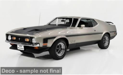 Coche miniatura Ford Mustang Boss 351 silber 1971 1/18 Sun Star