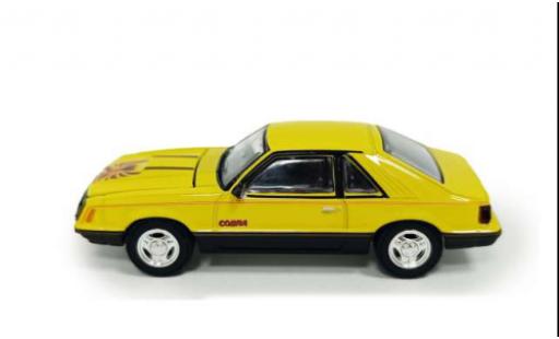 Ford Mustang 1/64 Greenlight Cobra Fastback gelb 1979 1:64 coche miniatura