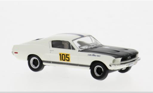 Ford Mustang 1/87 Brekina Fastback 1968 Ecurie France #105 1:87 coche miniatura