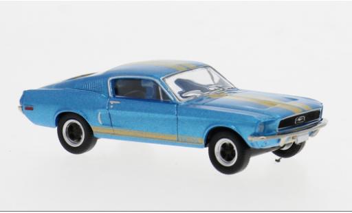 Ford Mustang 1/87 Brekina GT 350 Fastback blau/schwarz 1968 1:87 coche miniatura