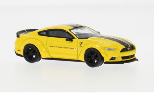 Ford Mustang 1/64 Mini GT LB Works gelb/schwarz 2015 1:64 coche miniatura