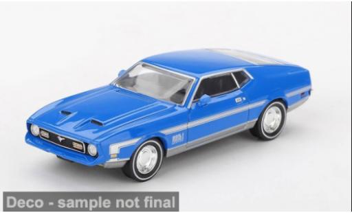 Ford Mustang 1/64 Mini GT Mach 1 blau 1971 1:64 coche miniatura