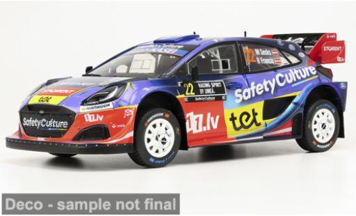 Ford Puma 1/18 IXO Rally1 WRC Rally Schweden 2025 #22 M.Sesks/R.Francevic 1:18