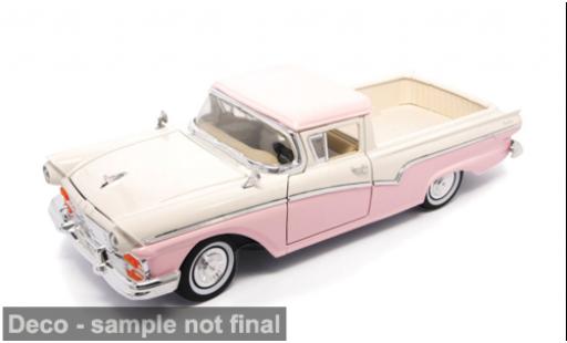 Ford Ranchero 1/18 Lucky Die Cast pink/weiss 1957 1:18 coche miniatura