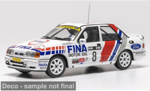 Coche miniatura Ford Sierra Cosworth RS 4x4 Circuit des Ardennes 1990 #8 E.Doctor/T.Badenberg 1/43 IXO