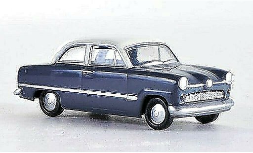 Ford Taunus 12M 1/87 Herpa gris/blanco coche miniatura
