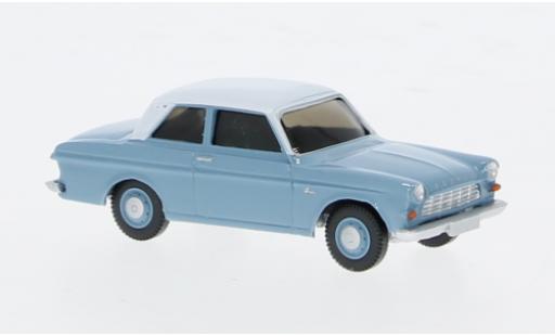 Ford Taunus 1/87 Wiking 12M blau coche miniatura