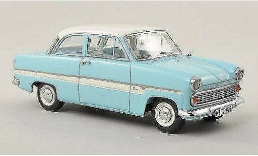 Ford Taunus 12M 1/43 Neo Limusina azul/blanco 1959 coche miniatura