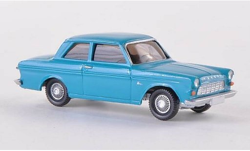 Ford Taunus 12M 1/87 Wiking P4 turquesa coche miniatura