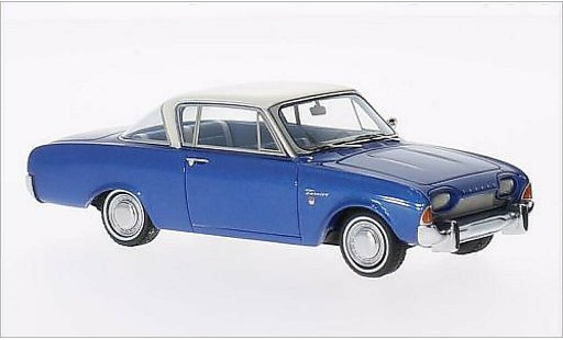 Ford Taunus 17M P3 1/43 Neo Coupe metalico azul/blanco 1962 coche miniatura