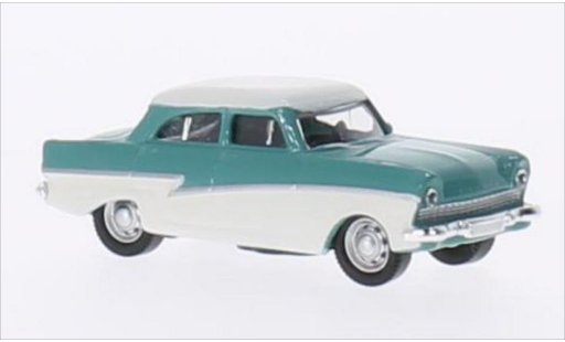 Ford Taunus 17M 1/87 Schuco turquesa/blanco coche miniatura
