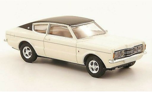 Ford Taunus TC1 1/87 Brekina Coupe GXL blanco/negro coche miniatura