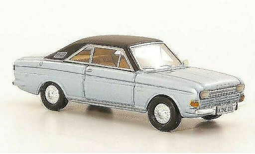 Ford Taunus 15M 1/87 Neo P6 Coupe grisazul/negro 1968 coche miniatura