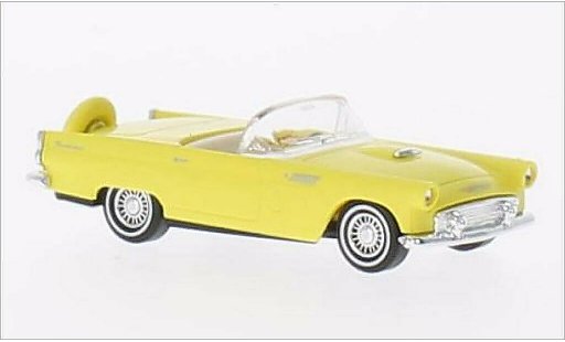 Ford Thunderbird Two-Seater 1/87 Busch Convertible amarillo 1956 coche miniatura
