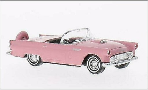 Ford Thunderbird Two-Seater 1/87 Busch Convertible rosa 1956 coche miniatura