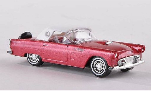 Ford Thunderbird Two-Seater 1/87 Busch Hardtop rojo 1956 coche miniatura