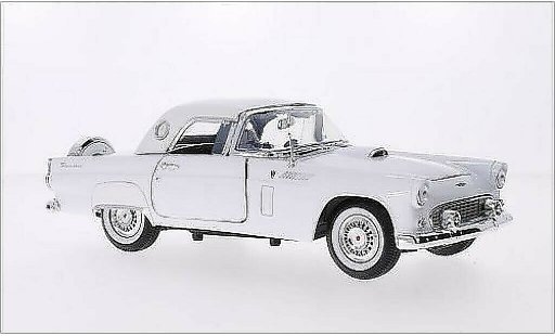 Ford Thunderbird Two-Seater 1/18 Motormax Hardtop blanco 1956 coche miniatura