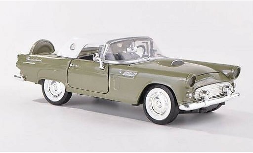 Ford Thunderbird Two-Seater 1/24 Motormax gris-verde 1956 coche miniatura
