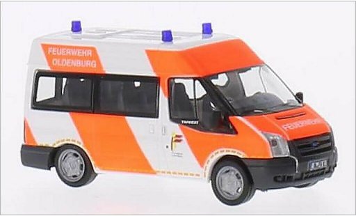 Ford Transit Bus 1/87 Rietze 06 Bomberos Oldenburg coche miniatura